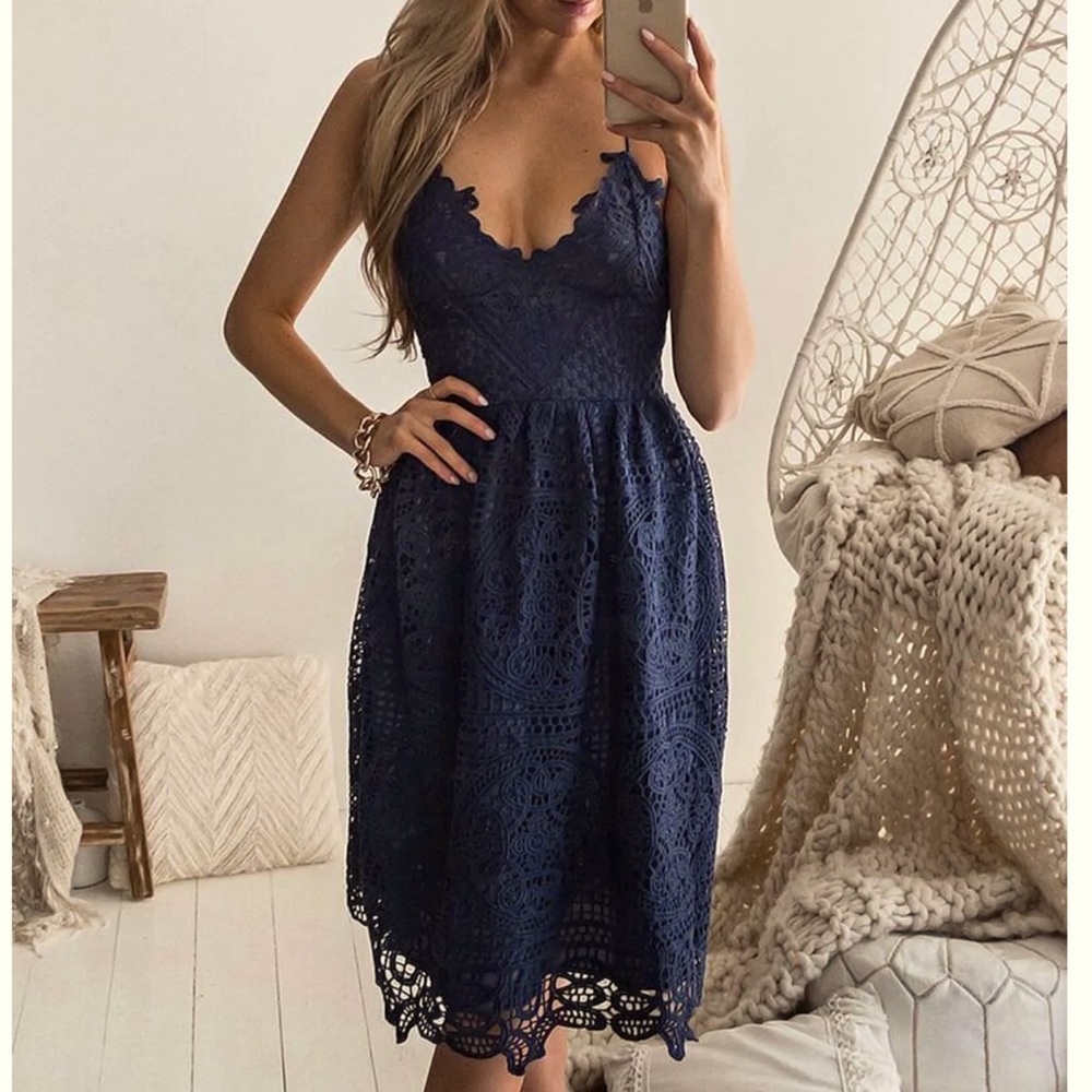 Two Sisters the Label ANNABELLE DRESS - NAVY